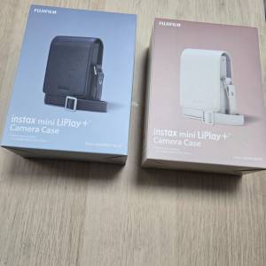 全新 FUJIFILM MINI LIPLAY+ CAMERA CASE 原裝相機套 藍色 MIDNIGHT BLUE / 米白色...