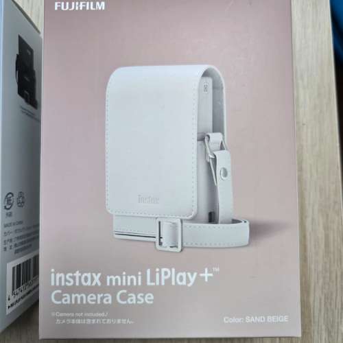全新 FUJIFILM MINI LIPLAY+ CAMERA CASE 原裝相機套 藍色 MIDNIGHT BLUE / 米白色...