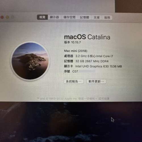 Mac mini 2018 i7 32GB 1TB