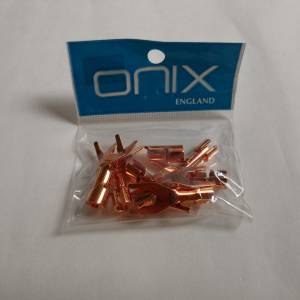 全新英國 Onlx 紫銅喇叭叉一袋八隻