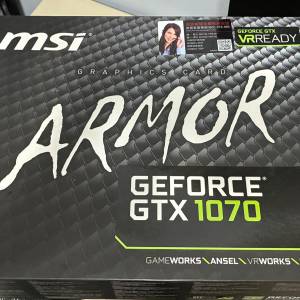 MSI Armor GeForce GTX 1070 顯示卡