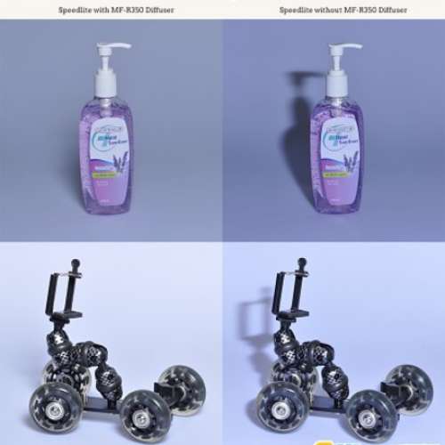 機頂閃光燈圓形柔光罩(可收接)