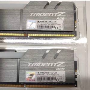 g.skill Trident Z(8x4) 32Gb F4-3000C16D-16GTZR RGB DDR4 記憶體