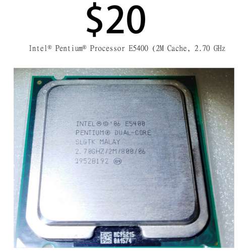 Intel Pentium D 處理器 925 4M 快取記憶體，3.00 GHz，800 MHz 前端匯流排