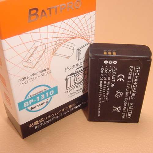香港行貨 免費一年保用 BP1310 BP-1310 電池合SAMSUNG NX100, NX, NX5, NX10, NX11...