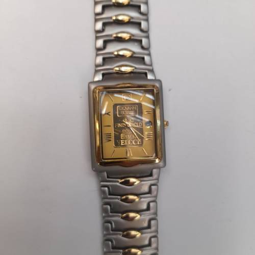 全新 Veloce Gold Ingot Design 金鋼Quartz Watch (24KT Gold-plated )