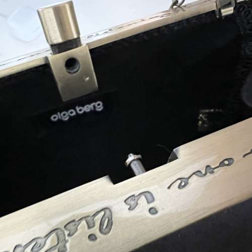 New Aus Olga Berg brass clutch bag