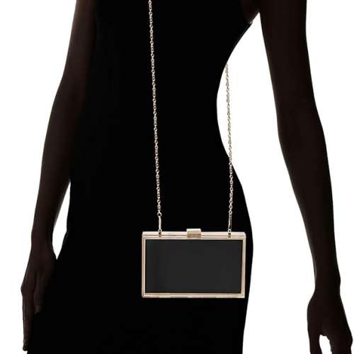 New Aus Olga Berg brass clutch bag