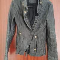 Chloe made in Italy leather biker jacket size 38
