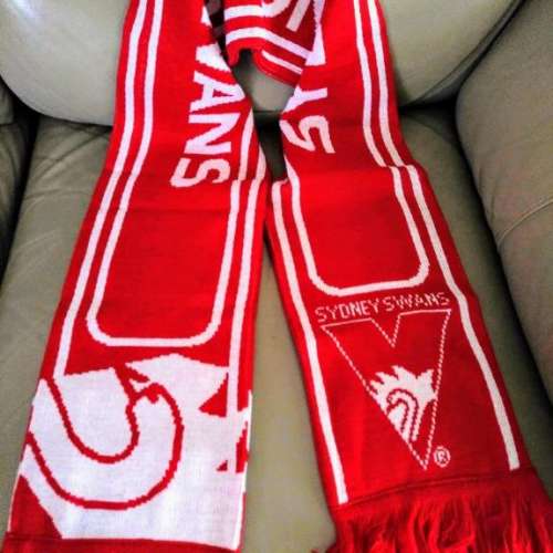 New Sydney Swans AFL embroidered football scarf
