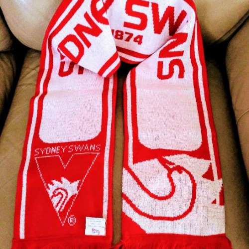 New Sydney Swans AFL embroidered football scarf