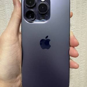 99%新 iphone 14 pro 128gb 紫色行貨冇花冇凹任check機身 有盒full set