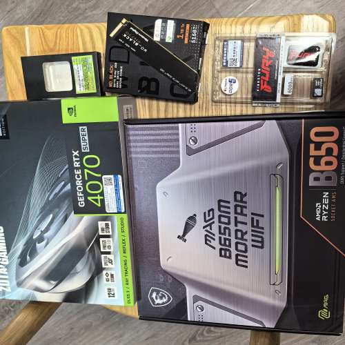 95% New 高端電競主機 R7 7700 + RTX 4070 Super (4K Gaming / AI 繪圖)