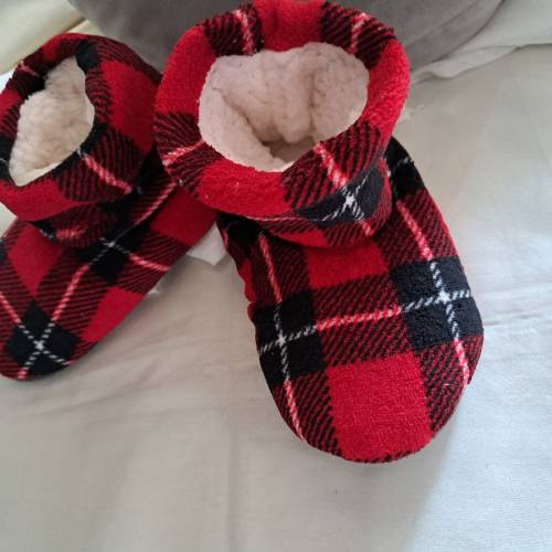 超暖👍毛毛 彈性  紅色 新年 中童 大人 家居 拖鞋