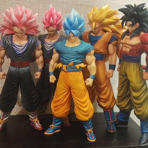 全新龍珠(超級撒亞人悟空)比例1比6五件套裝貨品