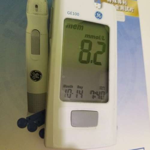 糖尿病 必備 GE100 血糖機+Test strips 170pc= Discount