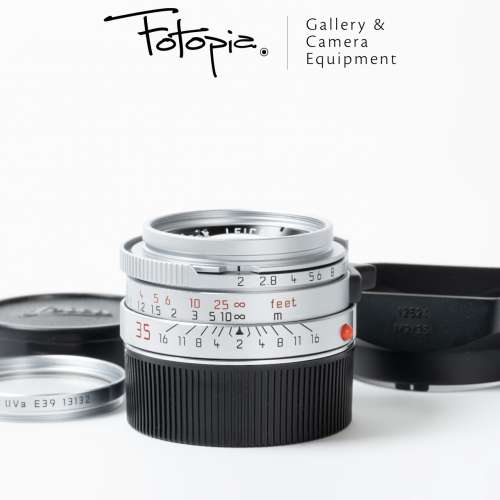 || Leica Summicron-M 35mm F2 - Silver / v4 / 7 Elements with hood & UVa ||