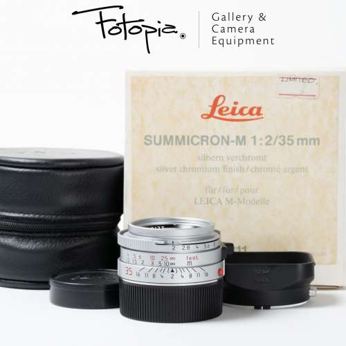 || Leica Summicron-M 35mm F2 - Silver / v4 / 7 Elements with packing ||