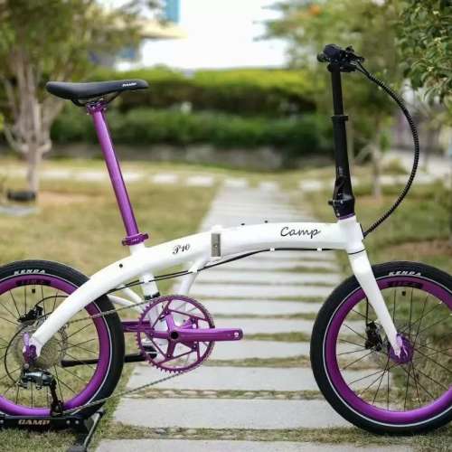 2026 新款 CAMP P10 10速 油剎20吋406鋁合金折叠車 送水架前後蛙燈叮叮