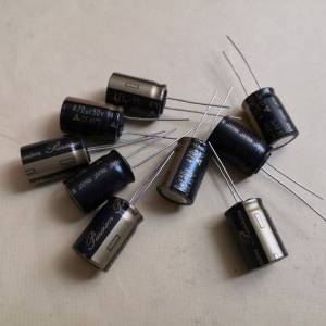 全新日本PANASONIC Pureism 470uf 50v OFC腳音响電容9個