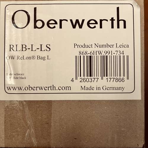 全新 Oberwerth ReLon Bag L 相機袋