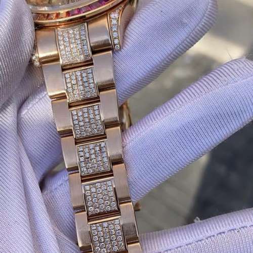 勞力士宇宙計型116505玫瑰金後鑲滿天星頂配