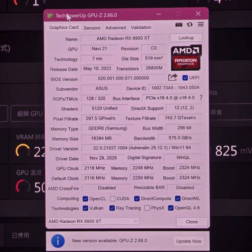 asus tuf rx 6950xt oc 16g