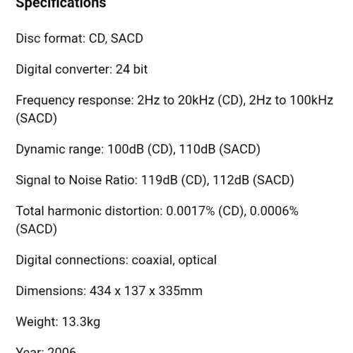 日本制100V Denon DCD 1650AE SACD
