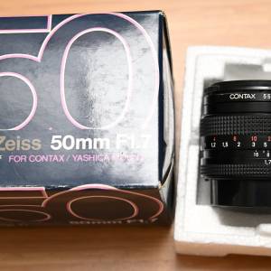 Contax 50mm f1.7 Planar Carl Zeiss CY mount Canon nikon sony RTS