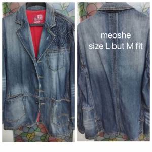 全新時款meoshe古著牛仔褸外套New male slim cut denim jacket