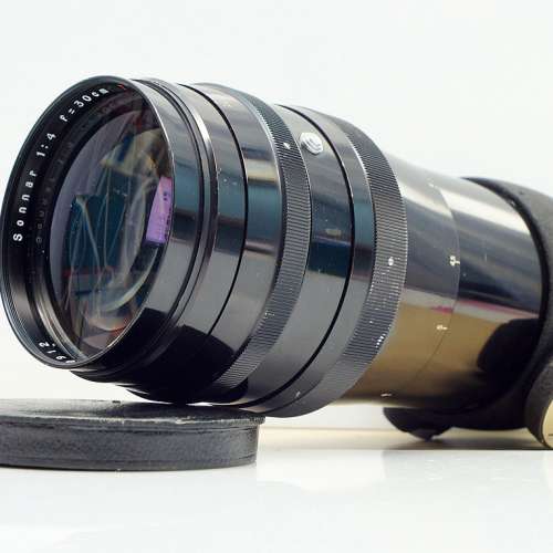 東蔡戰前大炮 Carl Zeiss Jena 紅T Sonnar 300mm f4 (18葉,極新淨)