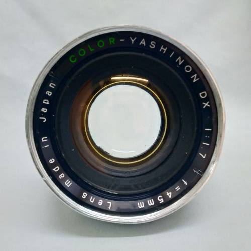 Yashica 45mm  F1.7  Color-Yashinon DX(拆自 Yashica electro 35)m42牙 尾組鏡片邊...