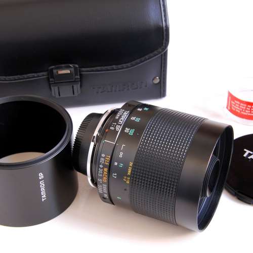 Tamron 500mm f8 55BB 反射鏡極新95% NEW 連原廠Nikon AI or Canon EF接環