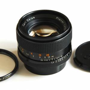 95% New Contax 50mm f1.4 AEJ Carl Zeiss T* Planar Contax 55mm P filter