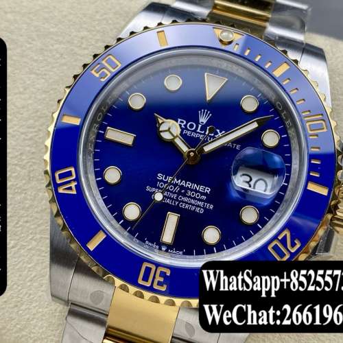 Rolex 勞力士 submariner 潛航者 m126613lb-0002 40mm 金鋼藍