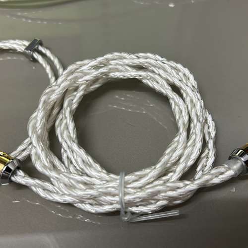 (減價優惠)[線名:雙子]全新高階技術2絞分叉組合而成(德國銅渡銀絲+瑞士單晶白銅組合...