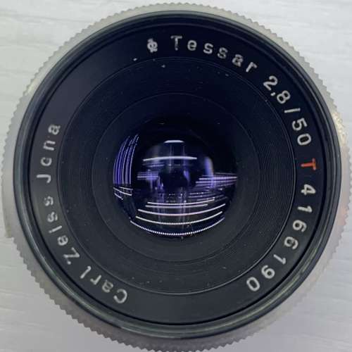 90% New Carl Zeiss Jena Tessar 50mm f2.8 紅T 手動鏡頭, 深水埗門市可購買