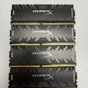 HyperX Predator DDR4 記憶體 16G x4 total 64G