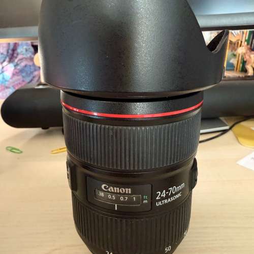 有盒 Canon EF 24-70/2.8L 有filter 85%新