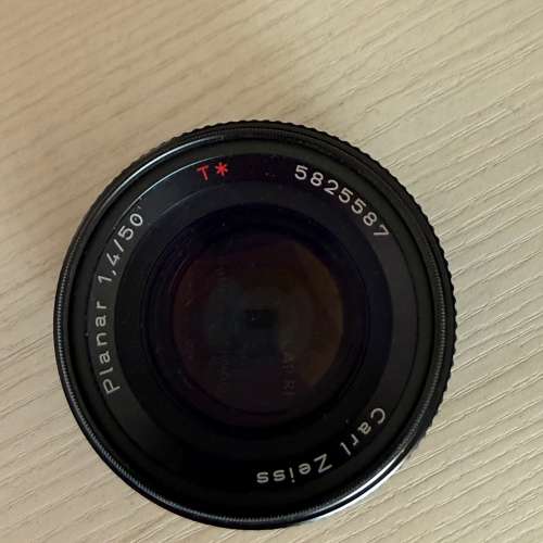 85% New Contax 50mm f1.4 AEJ Carl Zeiss T* Planar 58字頭的帝皇逸品