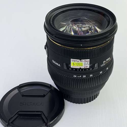 85% New Sigma 24-70mm f2.8 EX DG HSM 恆定大光圈自動對焦鏡頭, 深水埗門市可購買