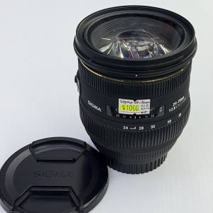85% New Sigma 24-70mm f2.8 EX DG HSM 恆定大光圈自動對焦鏡頭, 深水埗門市可購買
