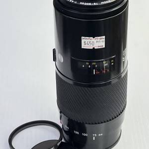 90% New Minolta 75-300mm f4.5-5.6 自動對焦鏡頭, 深水埗門市可購買