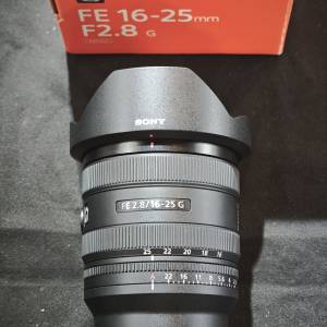 Sony 16-25/2.8 G G SEL1650G 索尼 16mm 50mm 16 50 行貨有盒有單有保養 99%new 送...