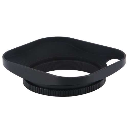 Haoge LH-B46P 46mm Square Metal Screw-in Lens Hood with Hollow Out Designed