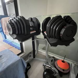 1對 啞鈴 + 架Adjustable Dumbbells with Rack #健身#極速調重 專業家用啞鈴