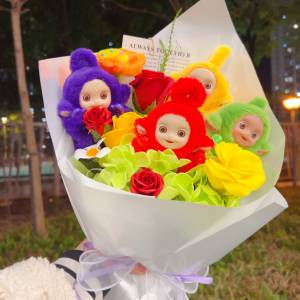 睇下文‼️［同行賣七百幾蚊］獨家原創｜正版天線得得b花束 teletubbies畢業花束 天...