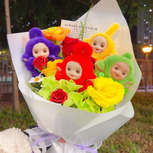 睇下文‼️［同行賣七百幾蚊］獨家原創｜正版天線得得b花束 teletubbies畢業花束 天...