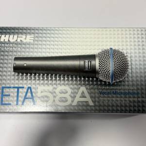 Shure Beta 58A Vocal Mircrophone 專業級人聲動圈式麥克風 100% 全新