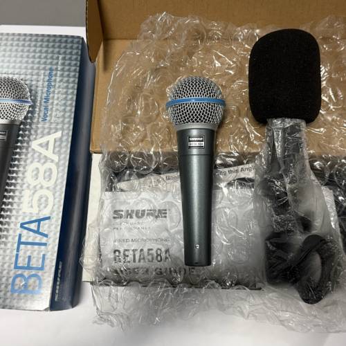 Shure Beta 58A Vocal Mircrophone 專業級人聲動圈式麥克風 100% 全新